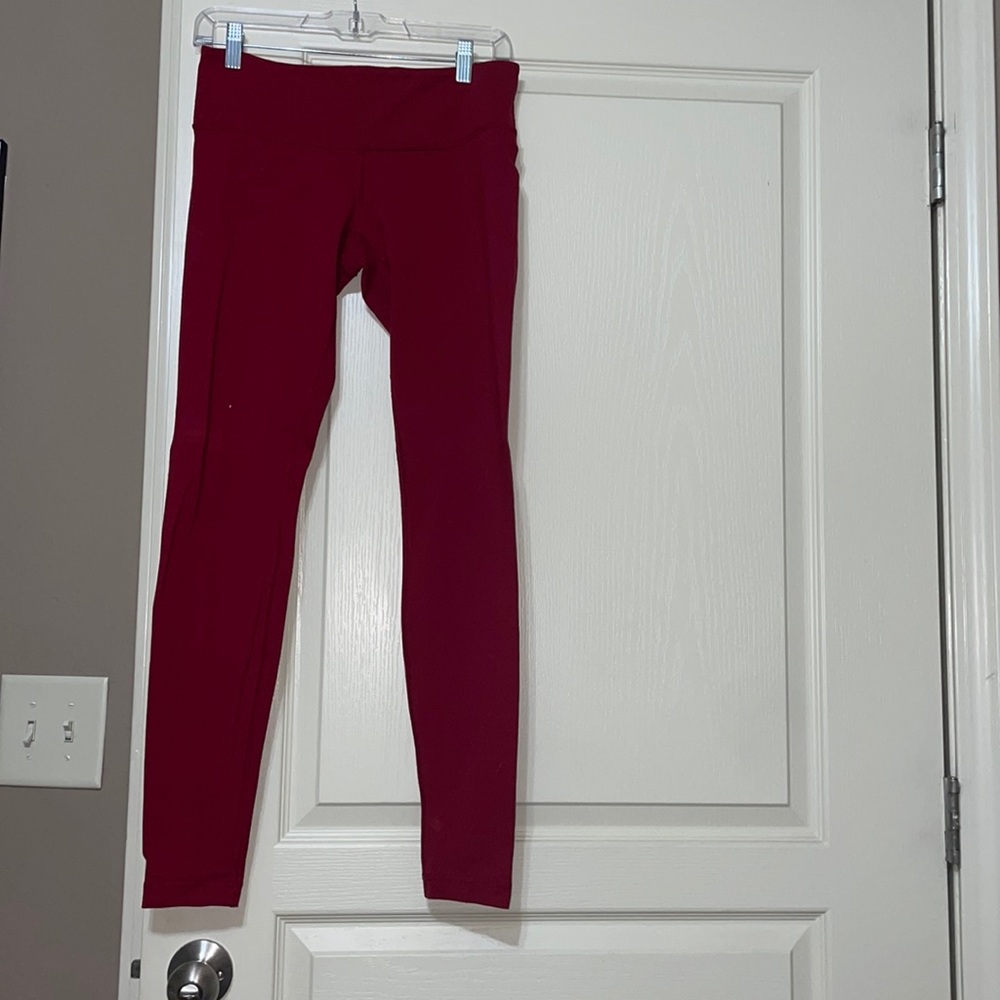 Size 8 red Lululemon leggings